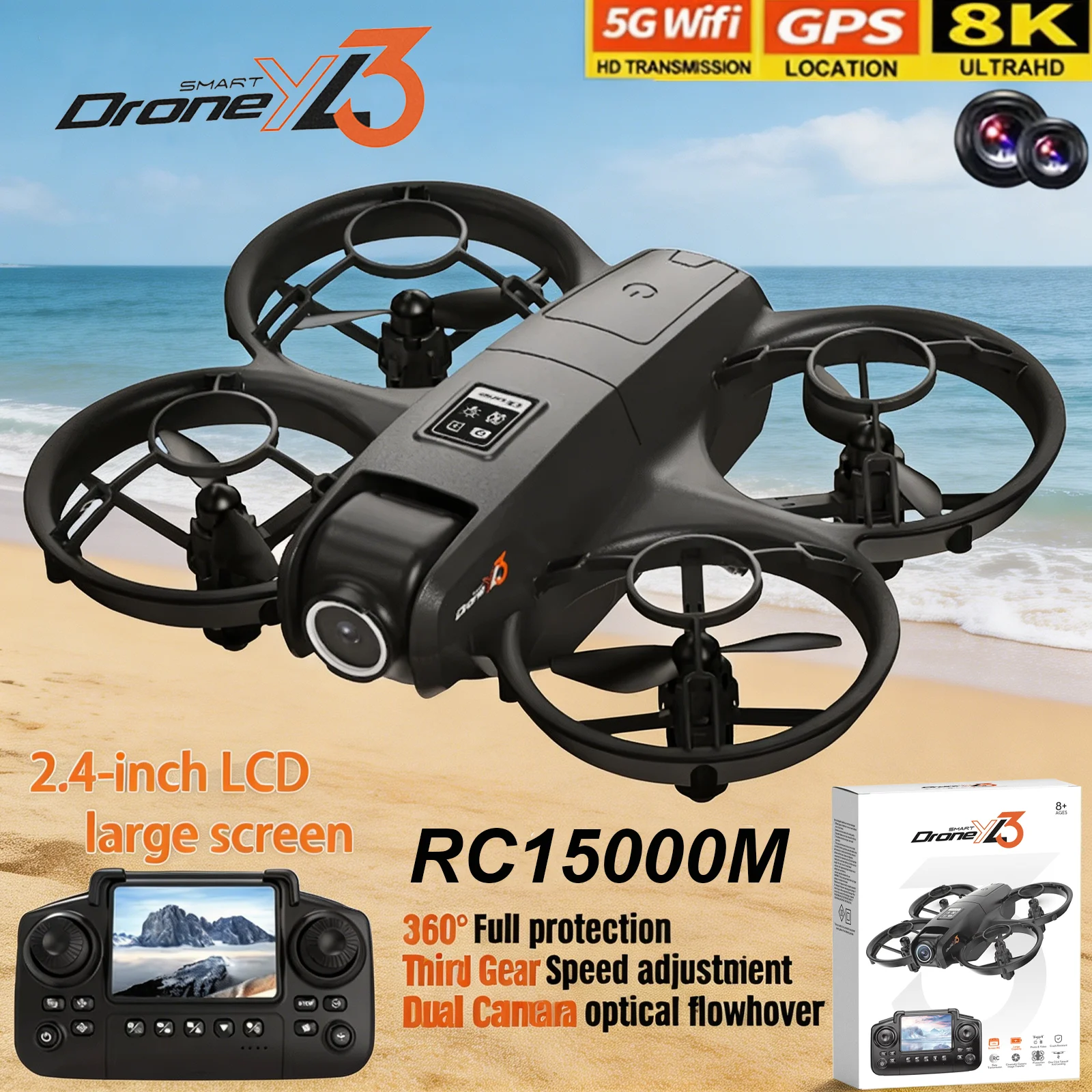 Drone Camera Night Vision - Nieuwe YL3 RC Drone 8K 1080P