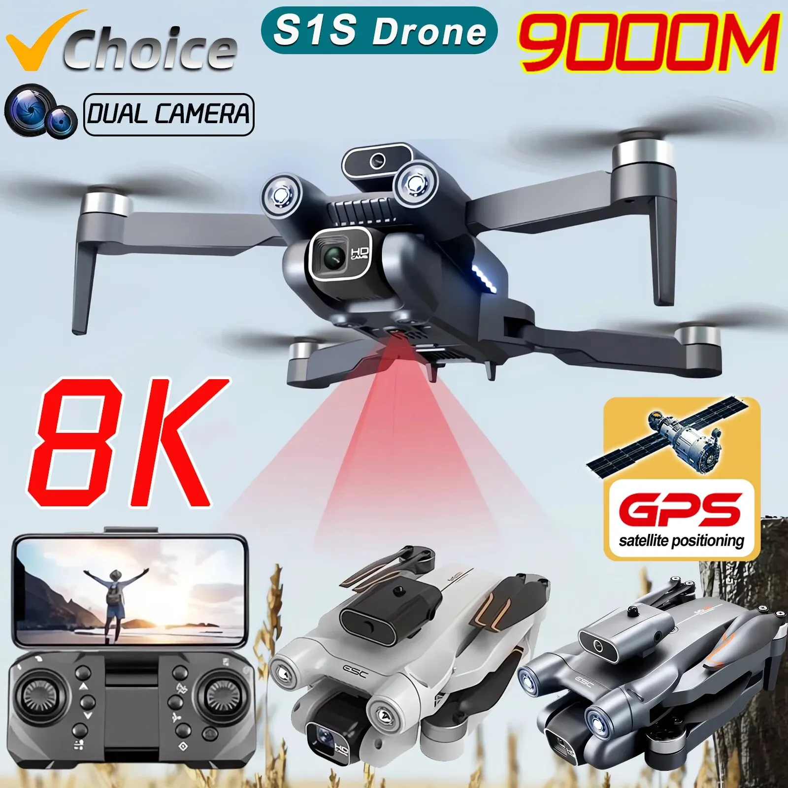Nieuwe S 1S 5G Gps Drone Camer - Drone Camera Mount recensie en prijs