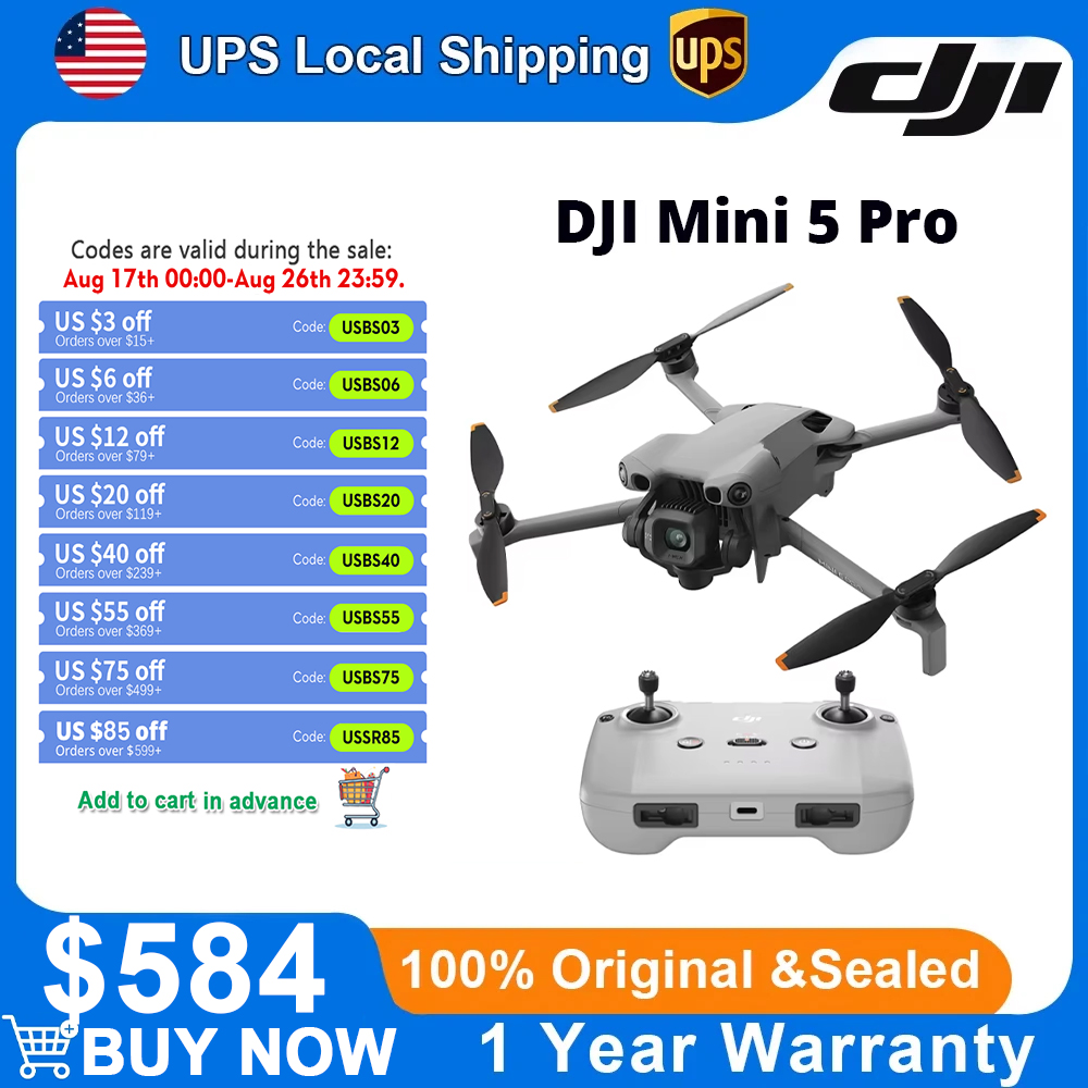 DJI Mini 5 Pro Ultralichte Dro - Drone Camera Vlog recensie en prijs